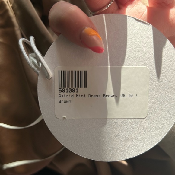 ASTRID MINI DRESS BROWN - Picture 7 of 7
